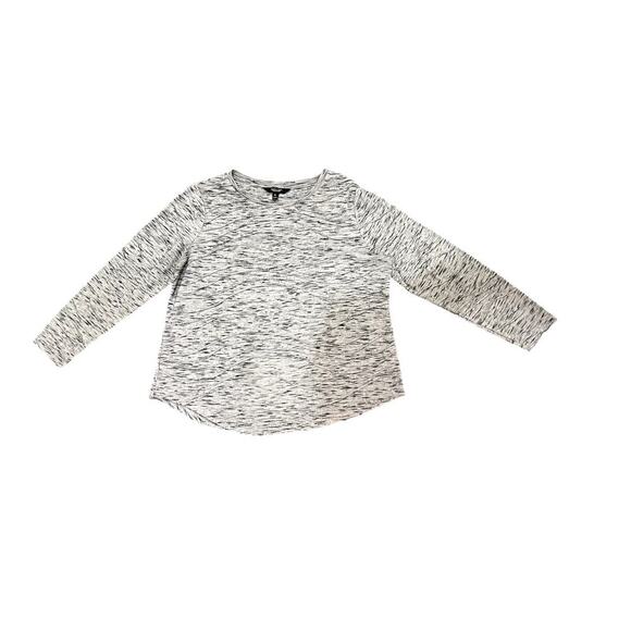 Simply Vera Gray Textured 3/4 sleeve top Petite Large - Picture 1 of 6